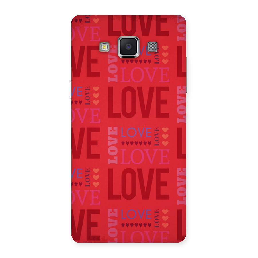 Love Pattern Back Case for Samsung Galaxy A5