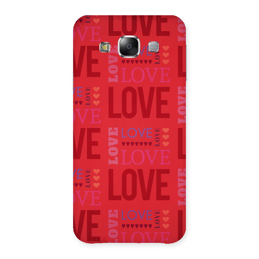 Love Pattern Back Case for Samsung Galaxy E5