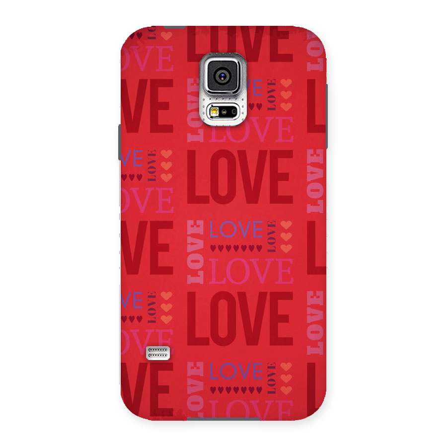 Love Pattern Back Case for Samsung Galaxy S5