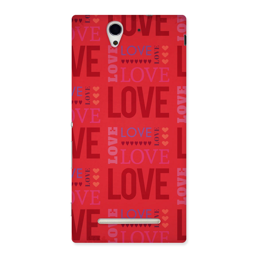 Love Pattern Back Case for Sony Xperia C3