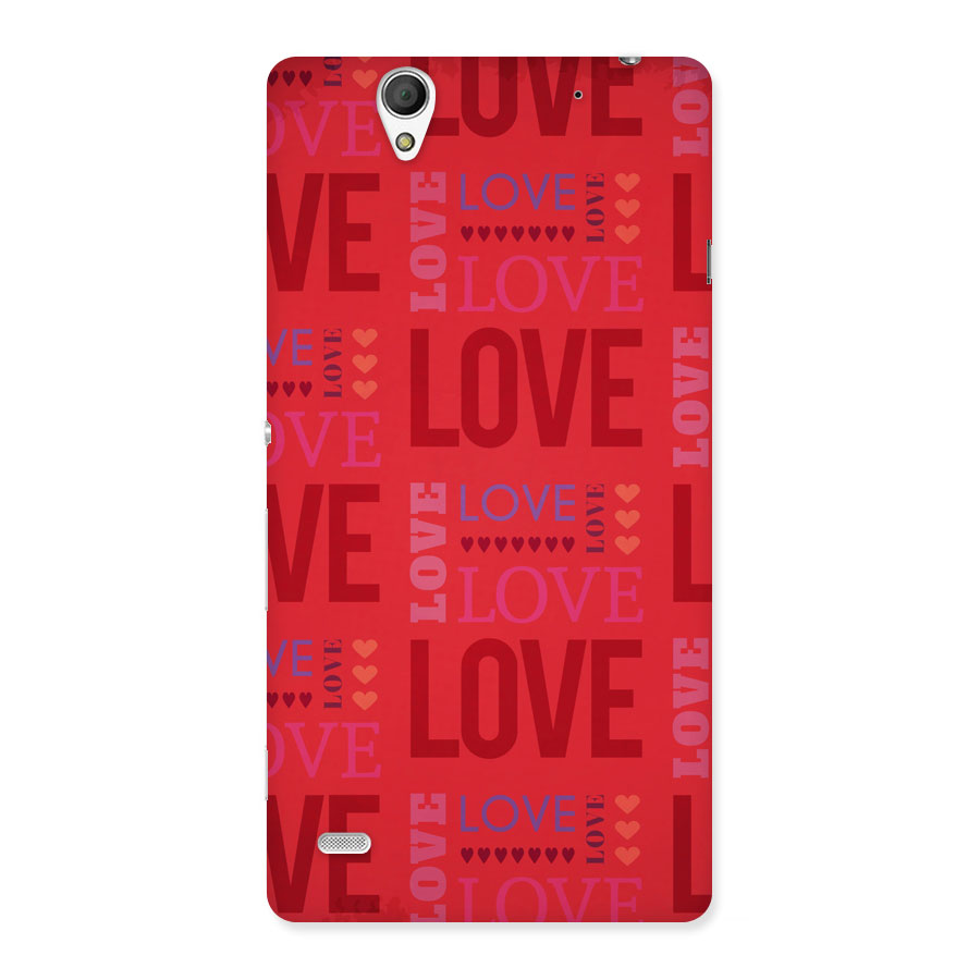 Love Pattern Back Case for Sony Xperia C4
