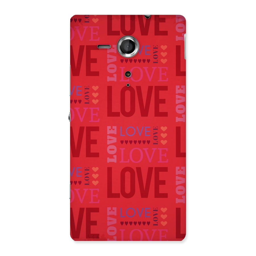 Love Pattern Back Case for Sony Xperia SP
