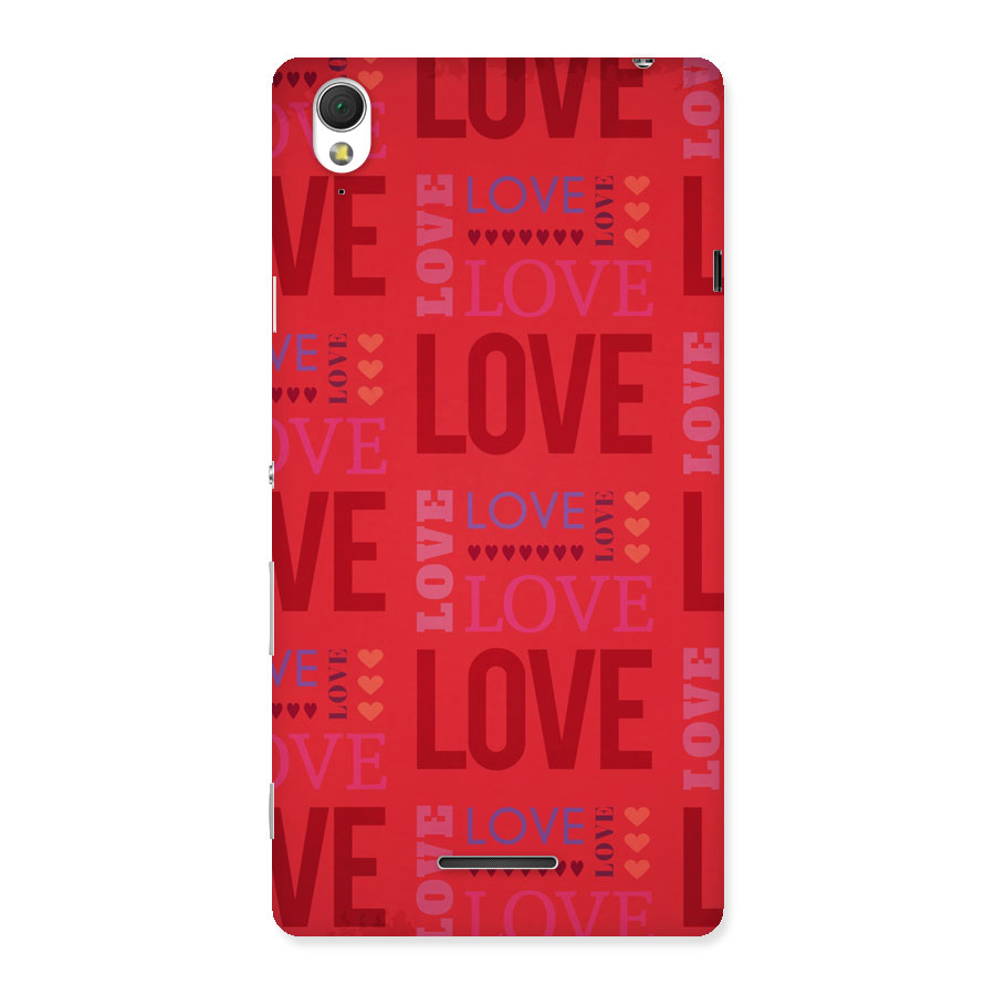 Love Pattern Back Case for Sony Xperia T3
