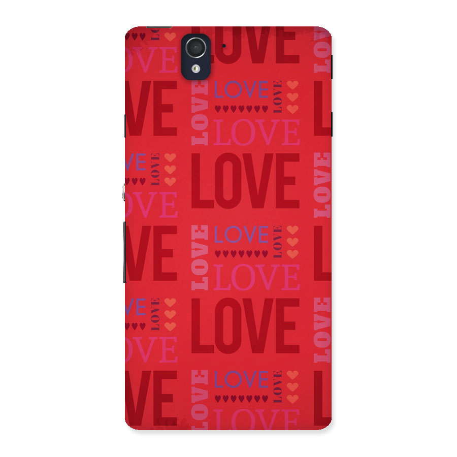 Love Pattern Back Case for Sony Xperia Z