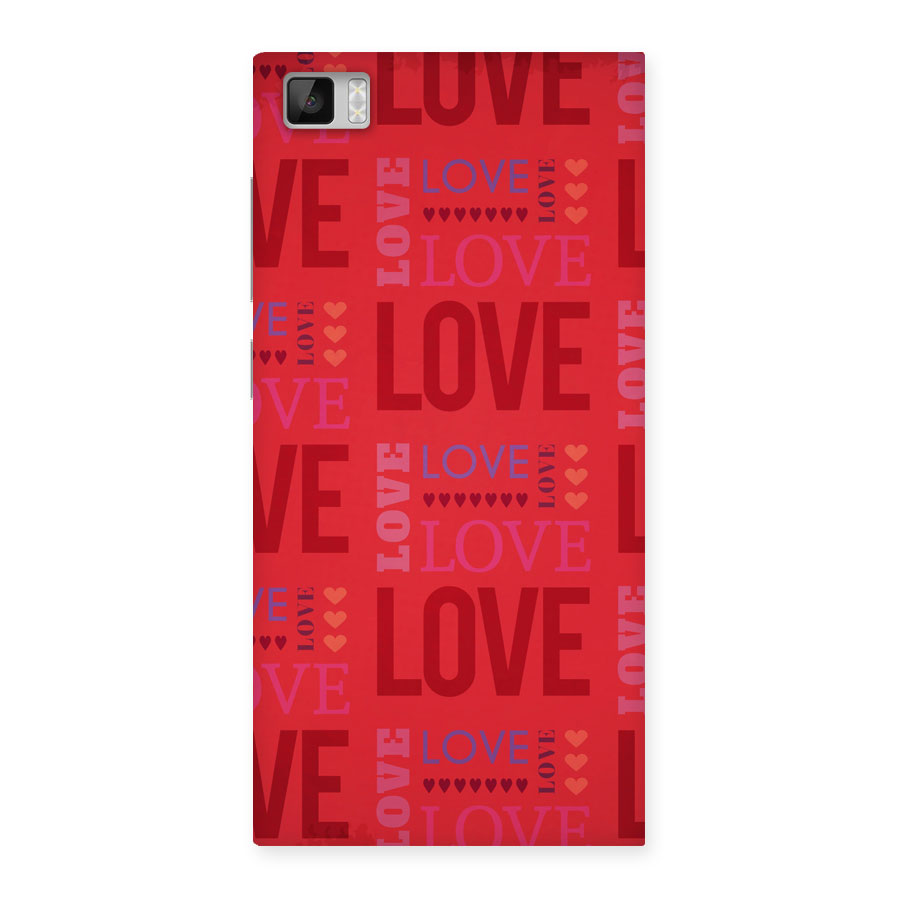 Love Pattern Back Case for Xiaomi Mi3