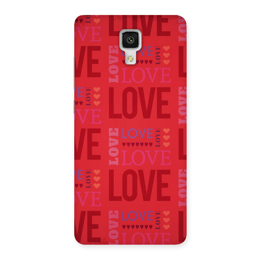 Love Pattern Back Case for Xiaomi Mi 4
