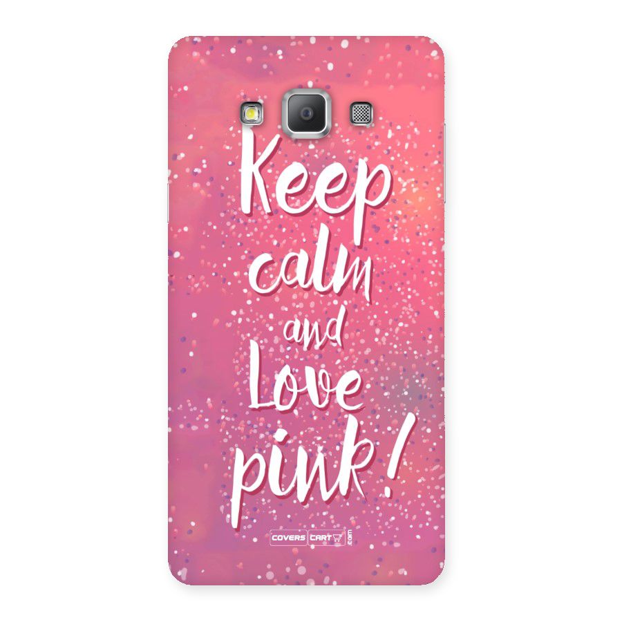 Love Pink Back Case for Galaxy A7