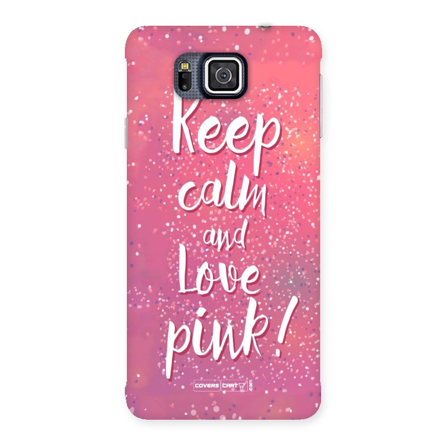 Love Pink Back Case for Galaxy Alpha