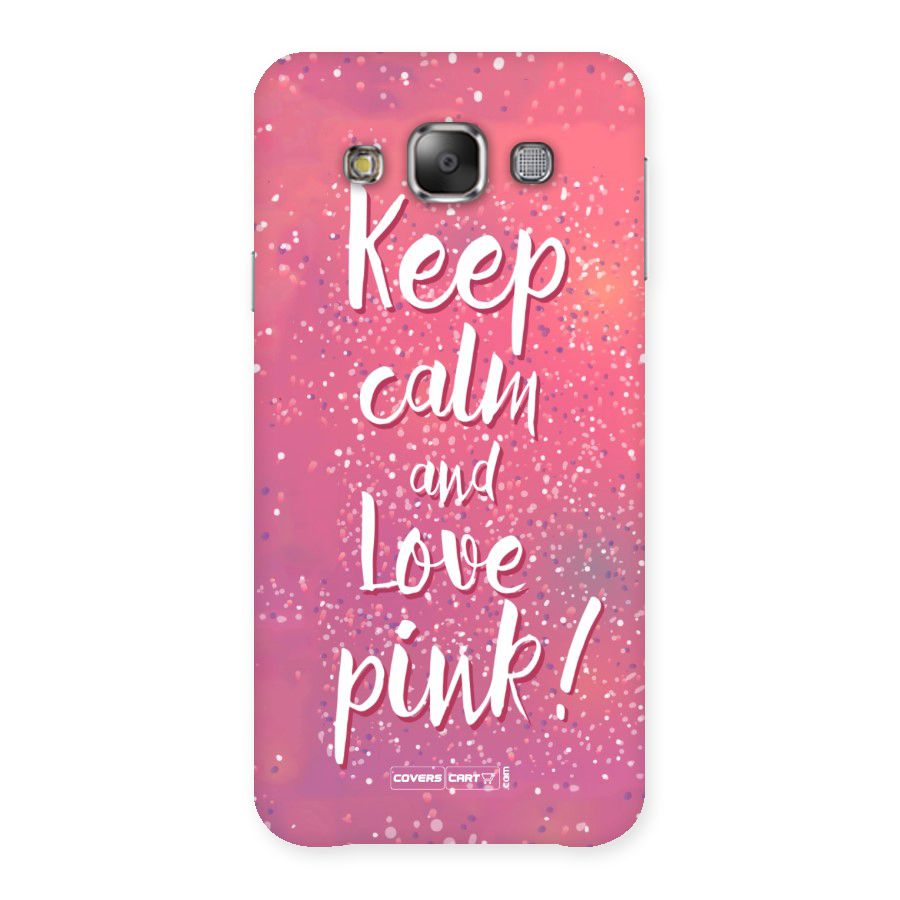 Love Pink Back Case for Galaxy E7