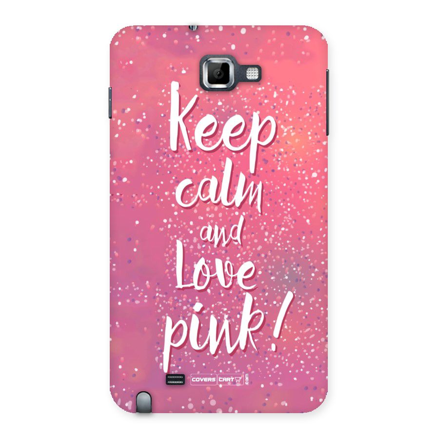 Love Pink Back Case for Galaxy Note