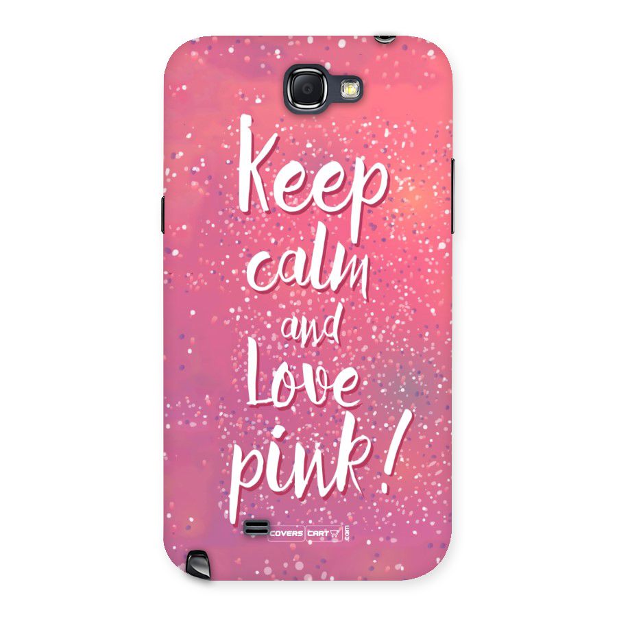 Love Pink Back Case for Galaxy Note 2