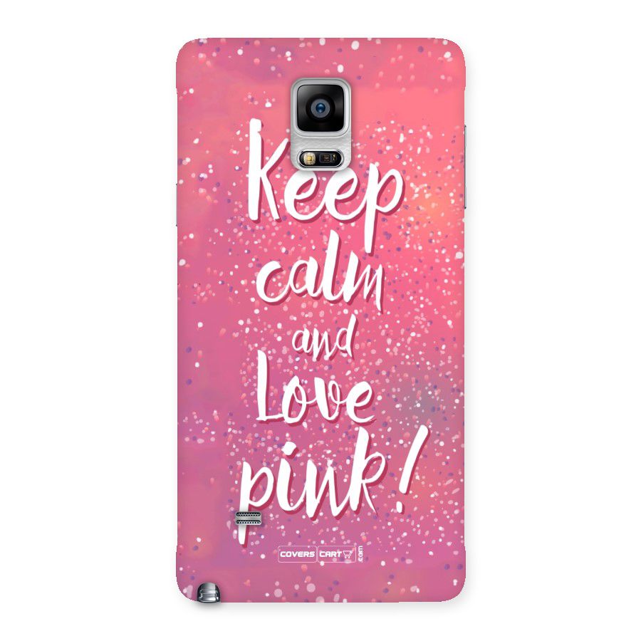 Love Pink Back Case for Galaxy Note 4