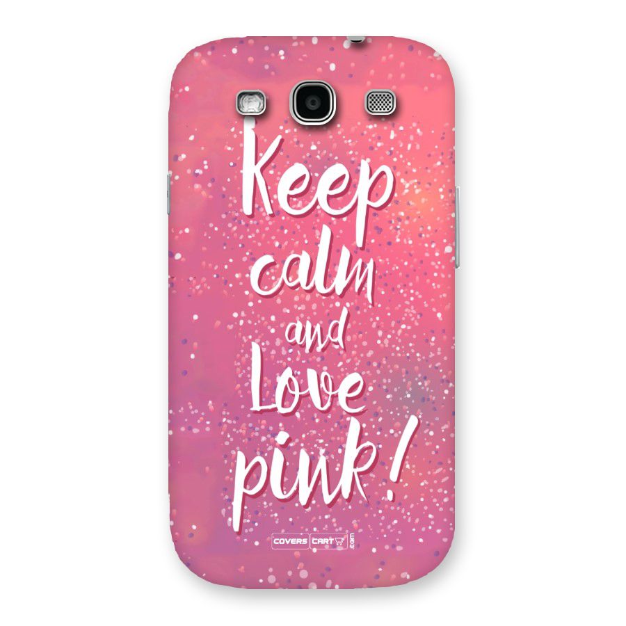 Love Pink Back Case for Galaxy S3