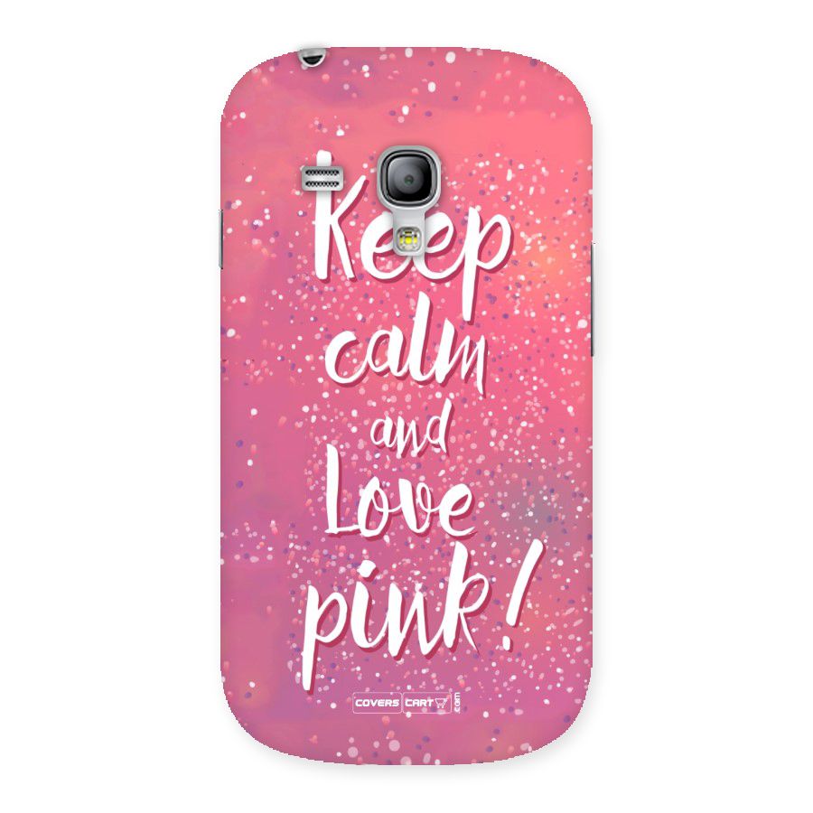 Love Pink Back Case for Galaxy S3 Mini