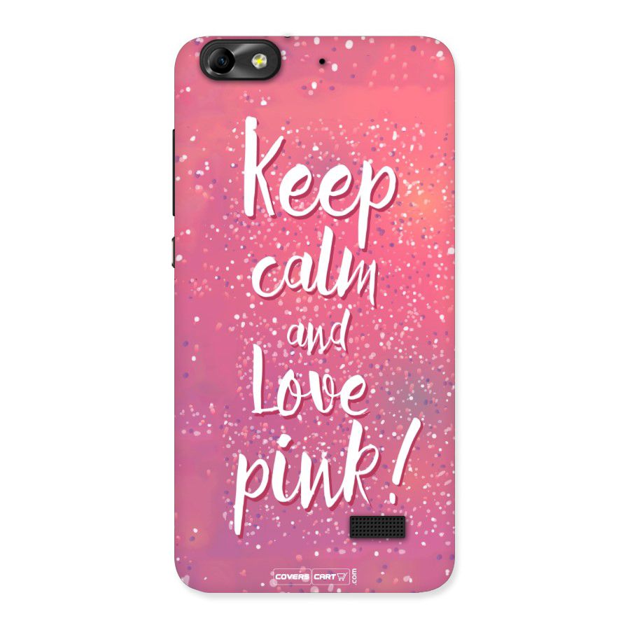 Love Pink Back Case for Honor 4C