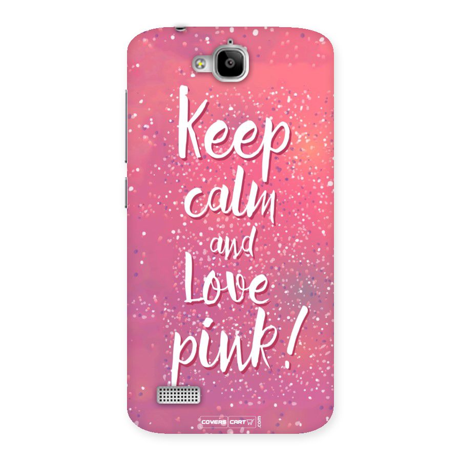 Love Pink Back Case for Honor Holly
