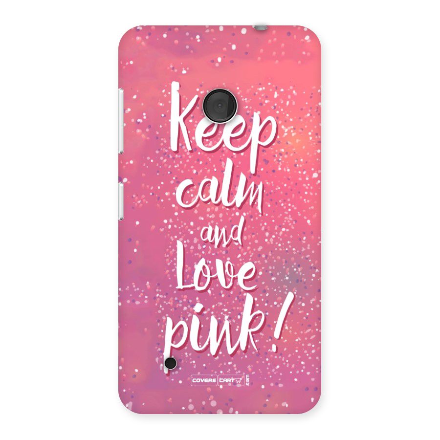 Love Pink Back Case for Lumia 530