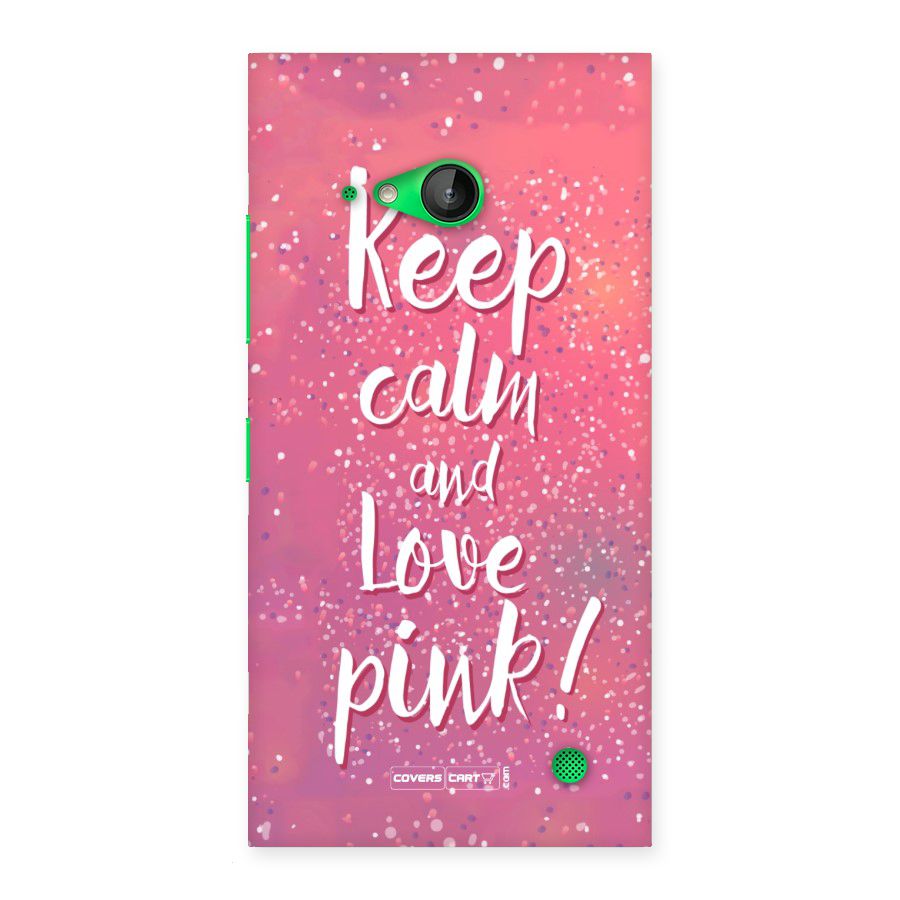 Love Pink Back Case for Lumia 730