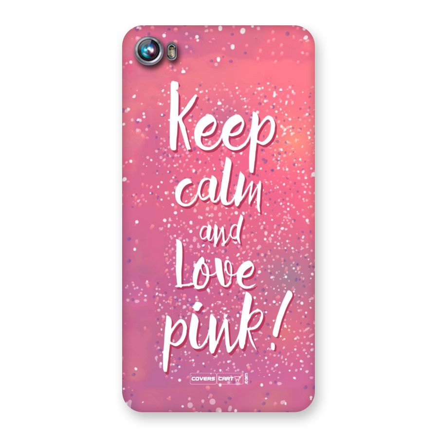 Love Pink Back Case for Micromax Canvas Fire 4 A107