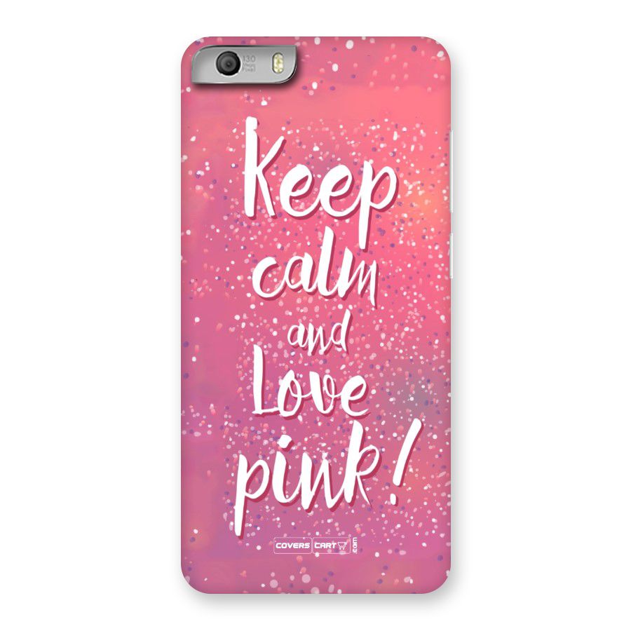 Love Pink Back Case for Micromax Canvas Knight 2