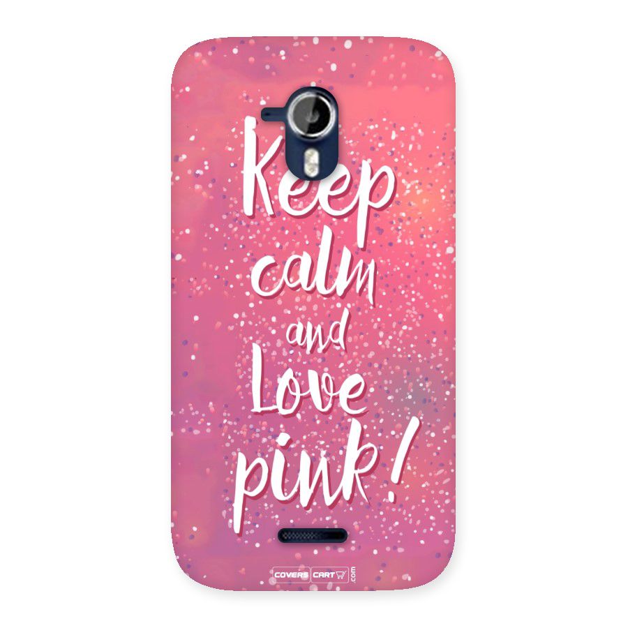 Love Pink Back Case for Micromax Canvas Magnus A117