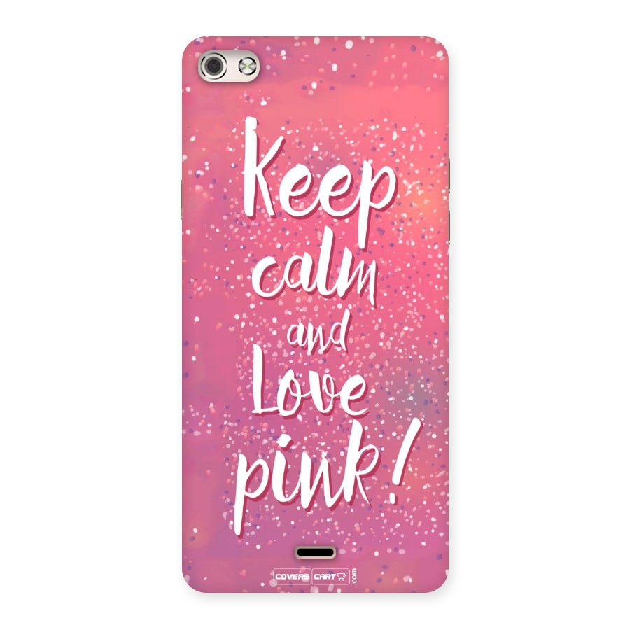 Love Pink Back Case for Micromax Canvas Silver 5