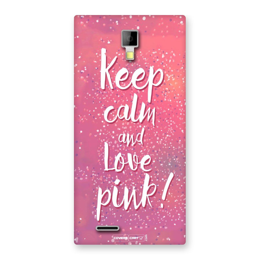 Love Pink Back Case for Micromax Canvas Xpress A99