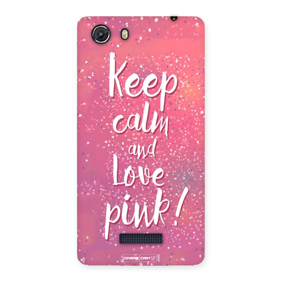 Love Pink Back Case for Micromax Unite 3