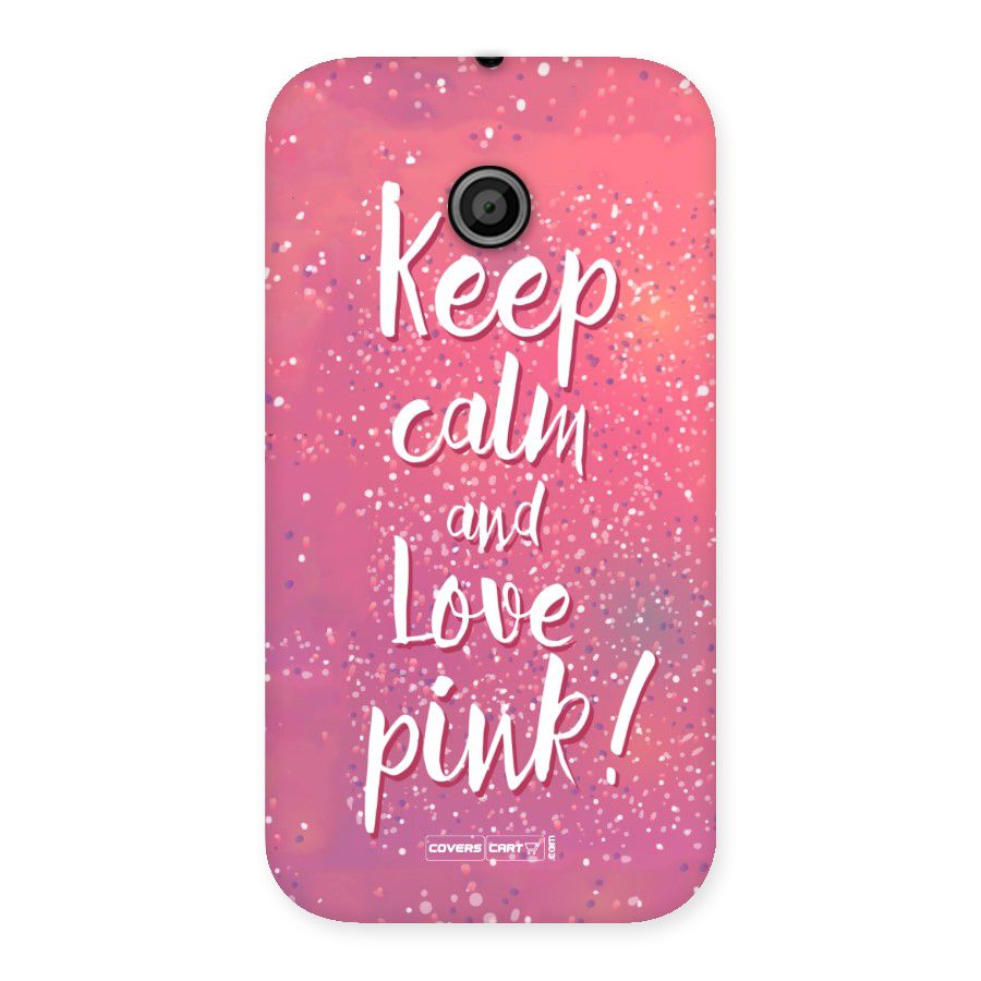 Love Pink Back Case for Moto E