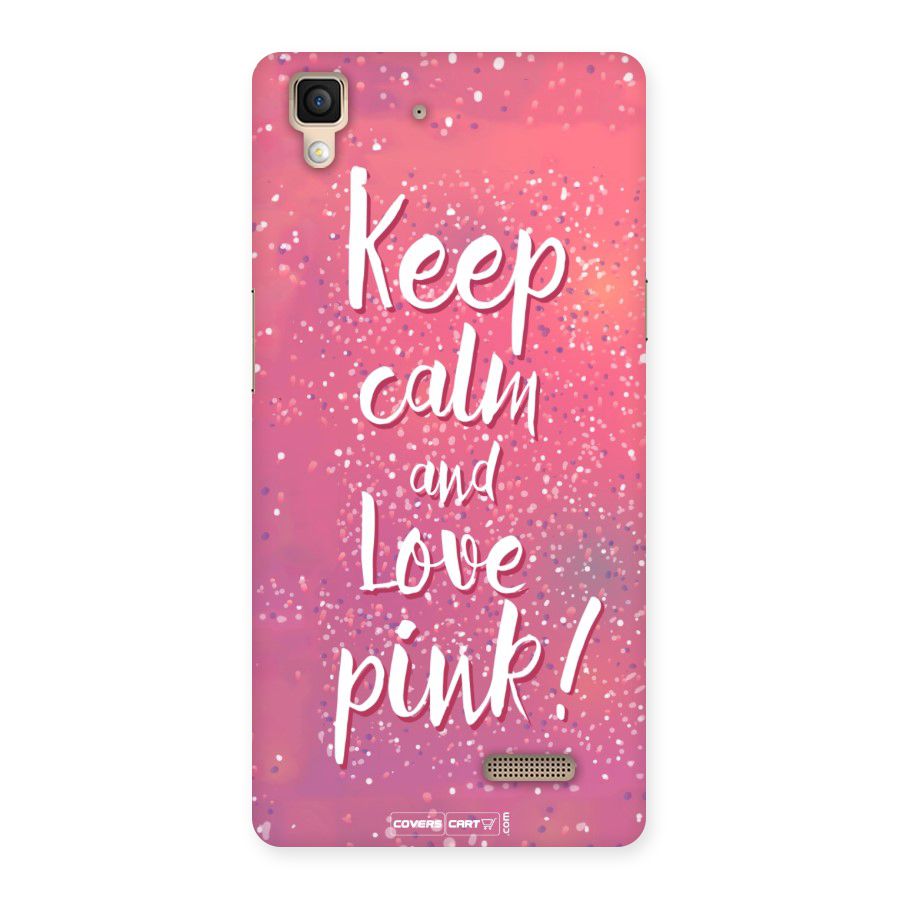 Love Pink Back Case for Oppo R7