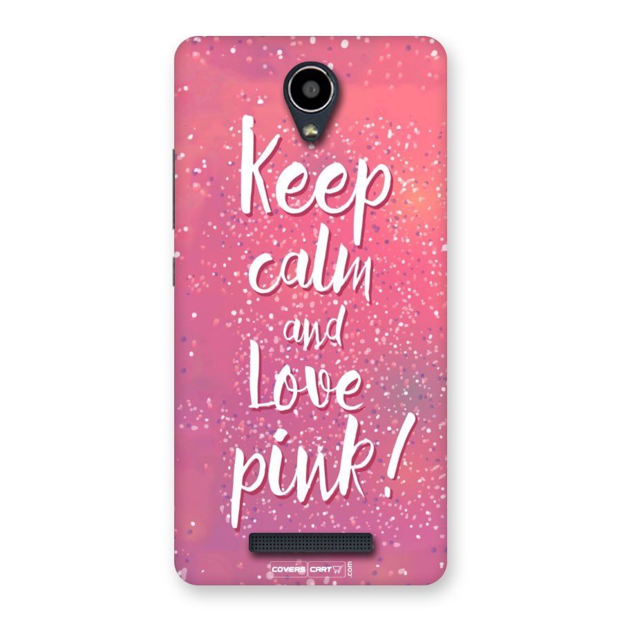 Love Pink Back Case for Redmi Note 2
