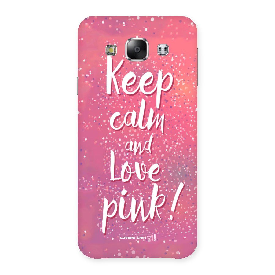 Love Pink Back Case for Samsung Galaxy E5