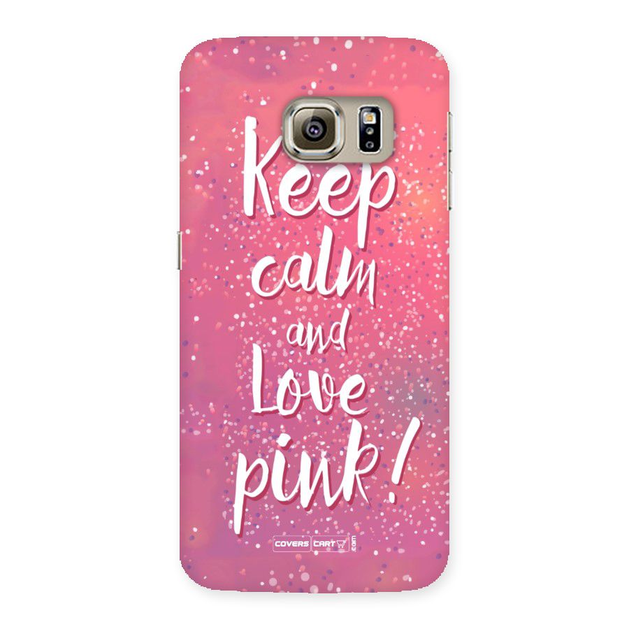 Love Pink Back Case for Samsung Galaxy S6 Edge