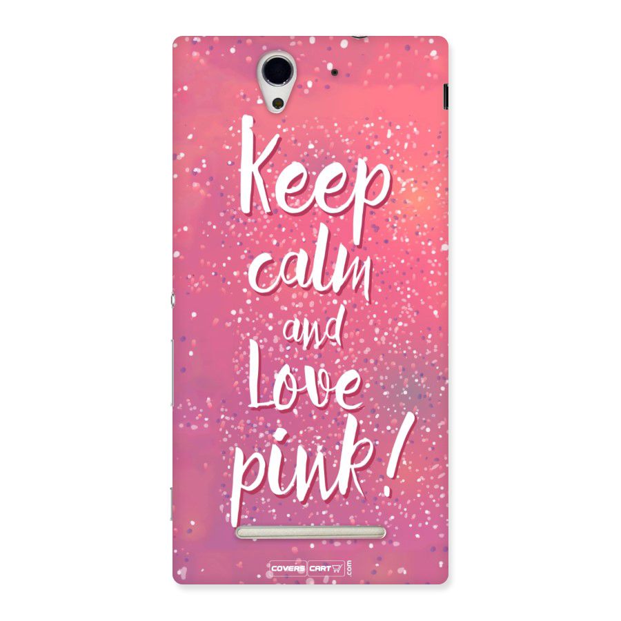 Love Pink Back Case for Sony Xperia C3