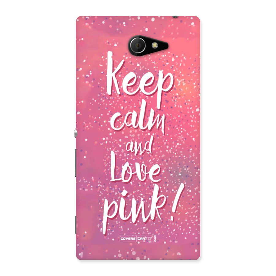 Love Pink Back Case for Sony Xperia M2