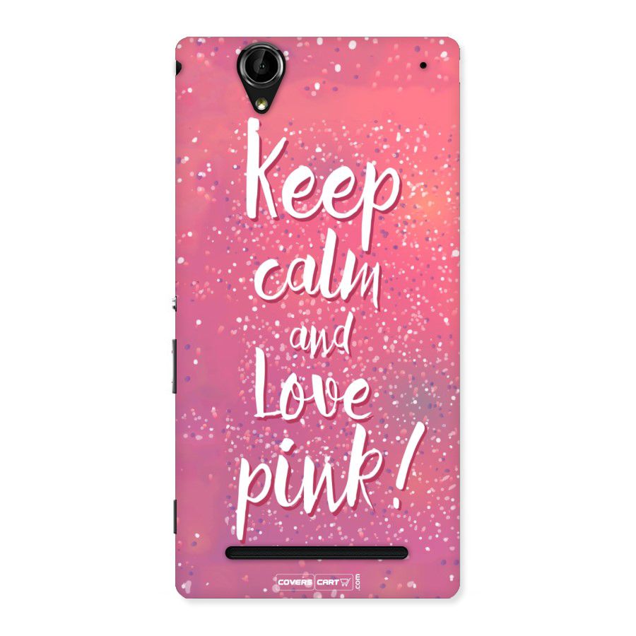 Love Pink Back Case for Sony Xperia T2