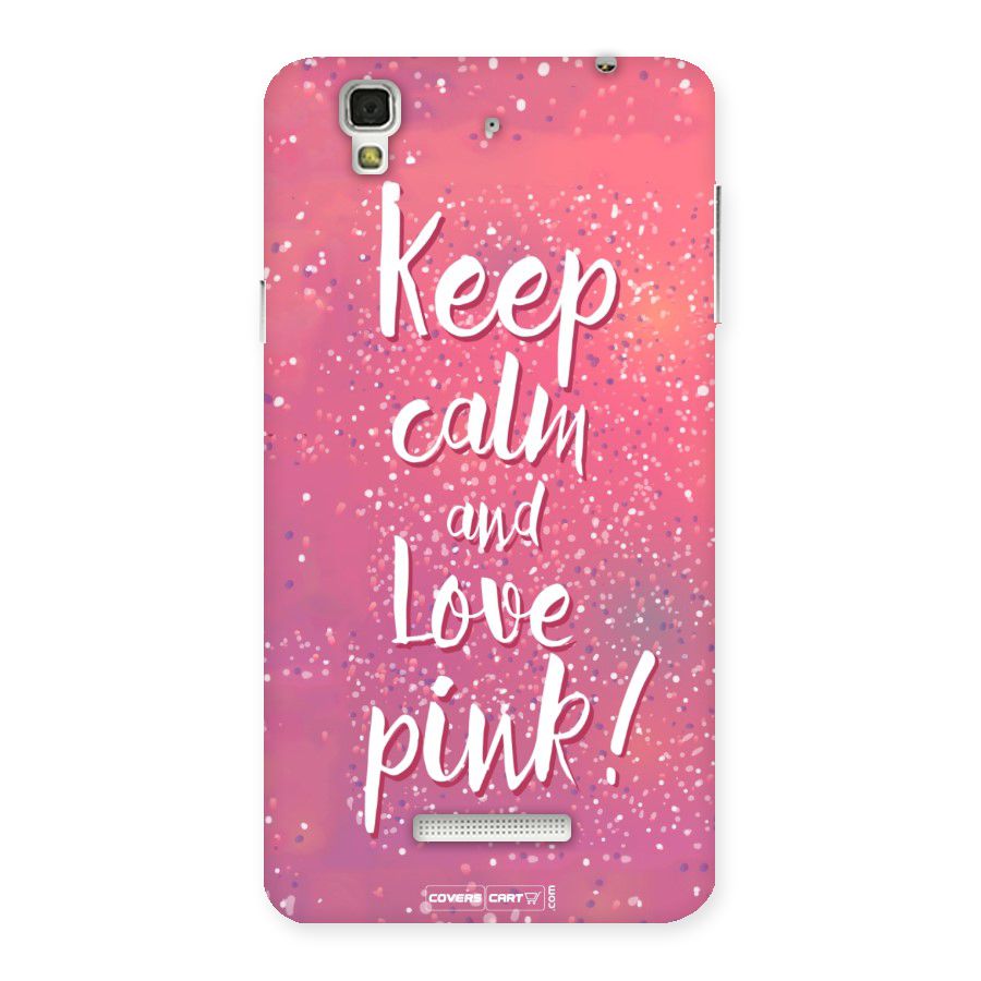 Love Pink Back Case for YU Yureka Plus