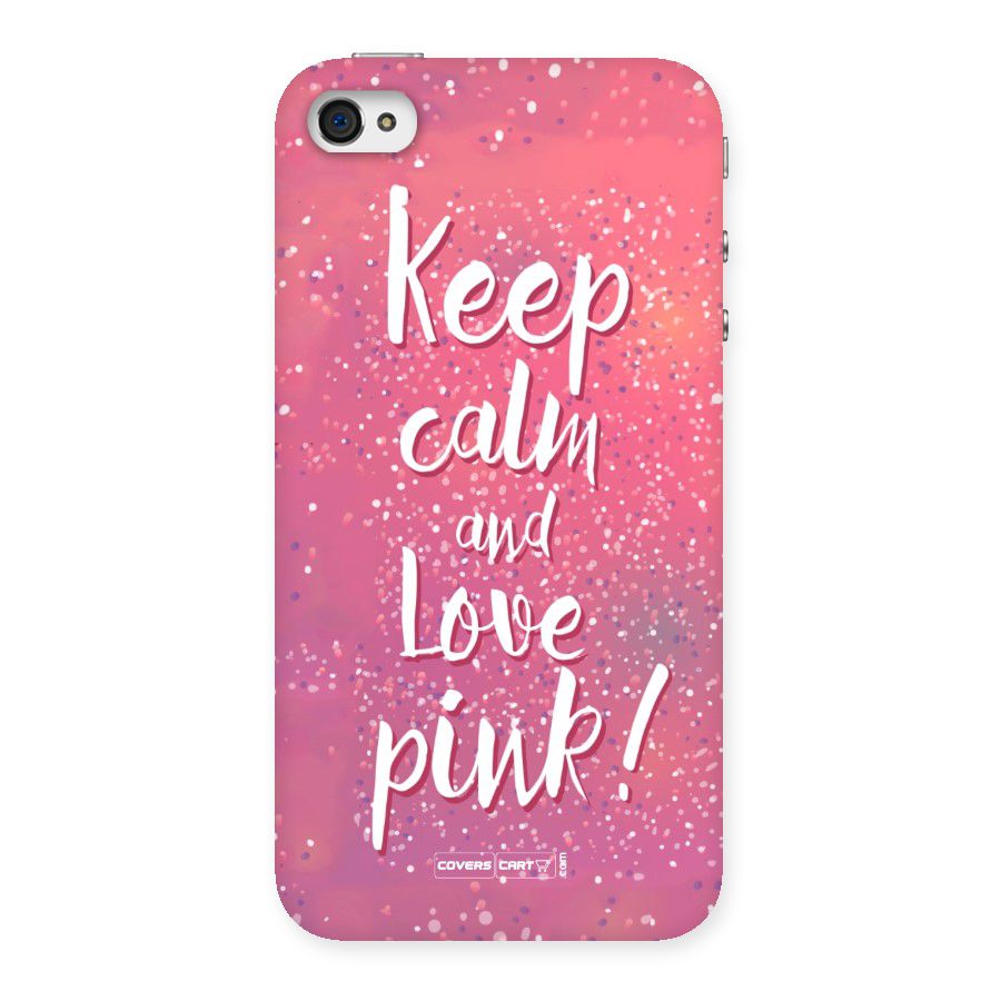 Love Pink Back Case for iPhone 4 4s