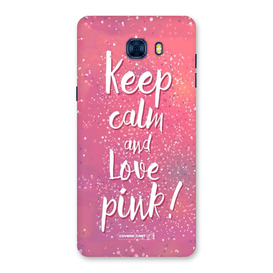 Love Pink Back Case for Galaxy C7 Pro