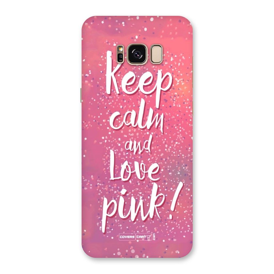 Love Pink Back Case for Galaxy S8 Plus