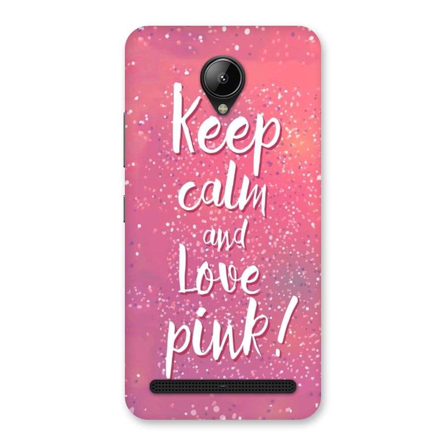 Love Pink Back Case for Lenovo C2