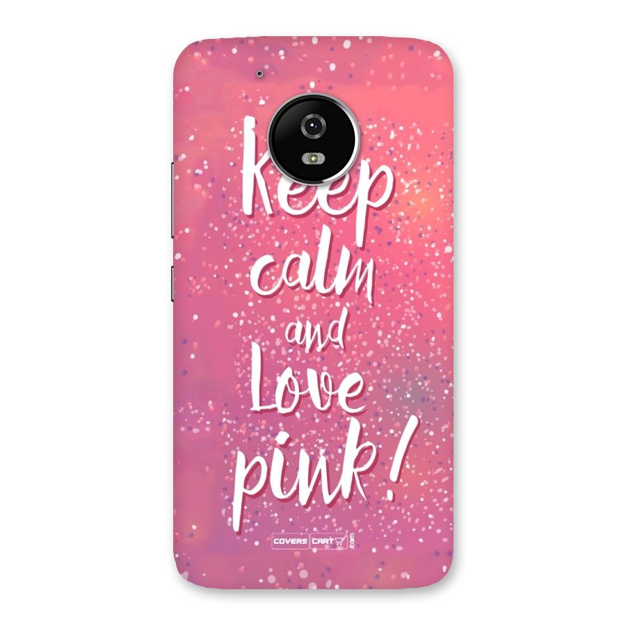 Love Pink Back Case for Moto G5