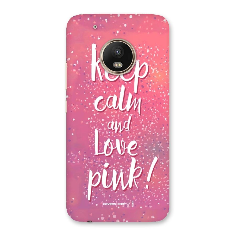 Love Pink Back Case for Moto G5 Plus