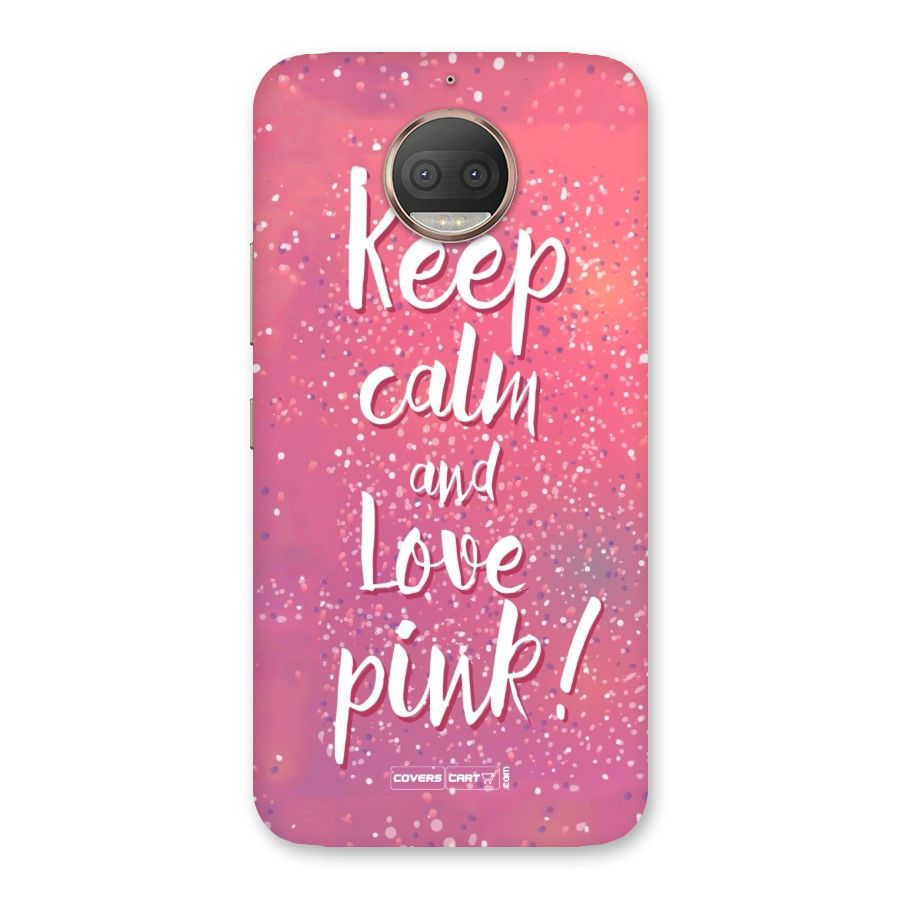 Love Pink Back Case for Moto G5s Plus
