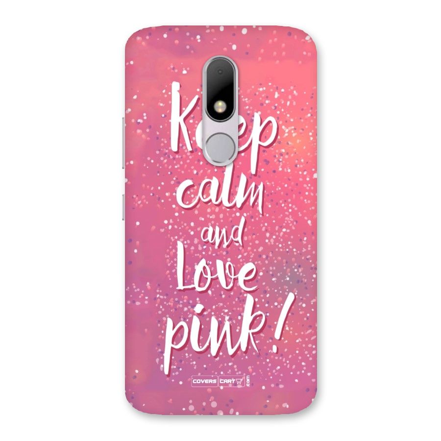 Love Pink Back Case for Moto M