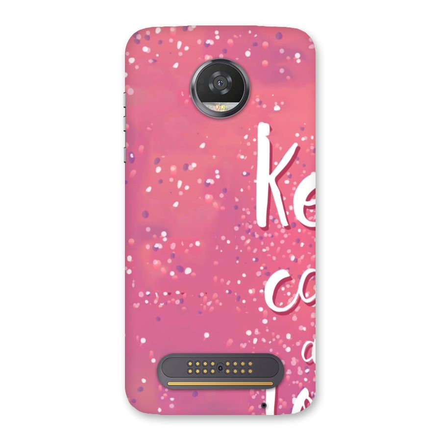 Love Pink Back Case for Moto Z2 Play