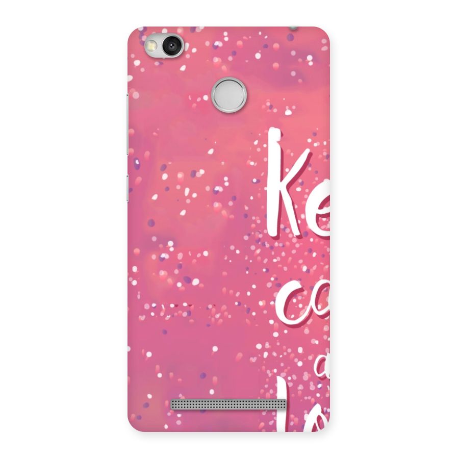 Love Pink Back Case for Redmi 3S Prime