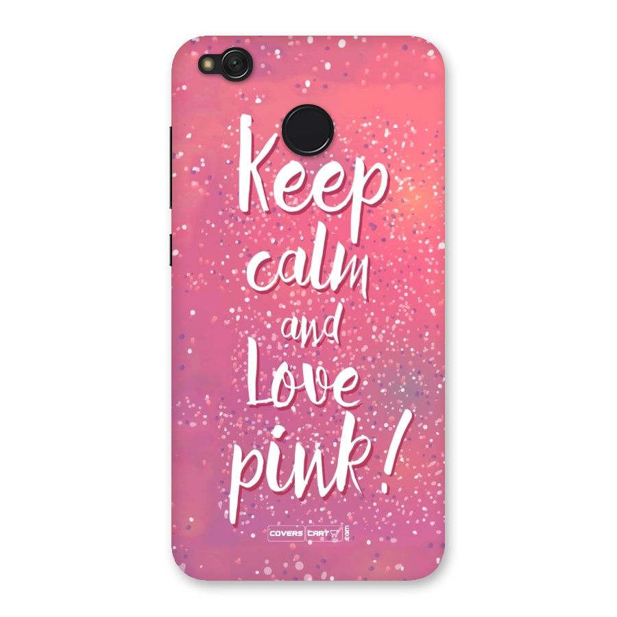 Love Pink Back Case for Redmi 4
