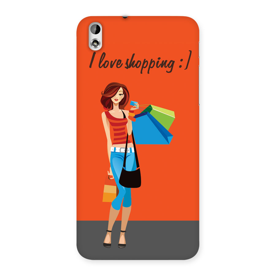Love Shopping Classy Girl Back Case for HTC Desire 816