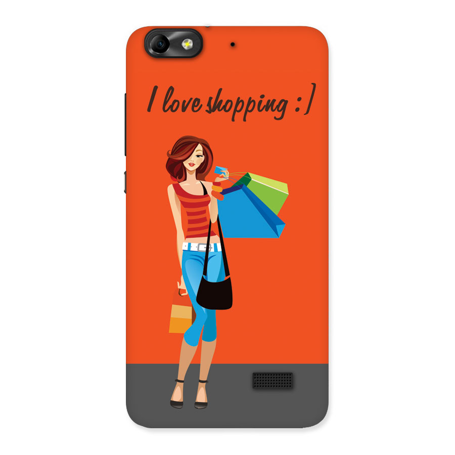 Love Shopping Classy Girl Back Case for Honor 4C
